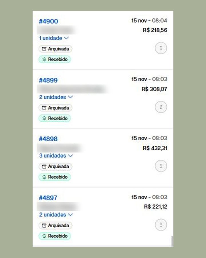 Pedidos chegando no mesmo minuto na abertura da Black 2025
